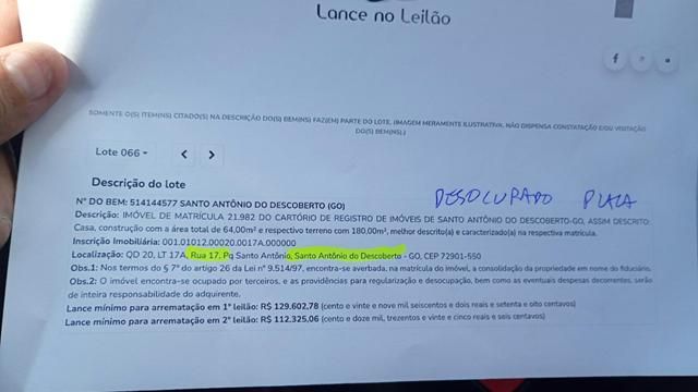 Imóvel em leilão