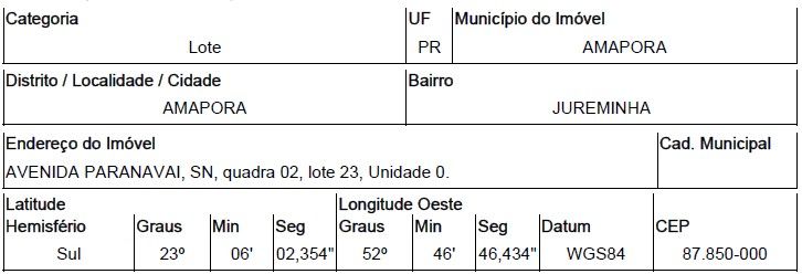 Imóvel em leilão