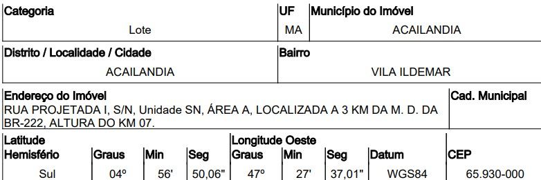 Imóvel em leilão